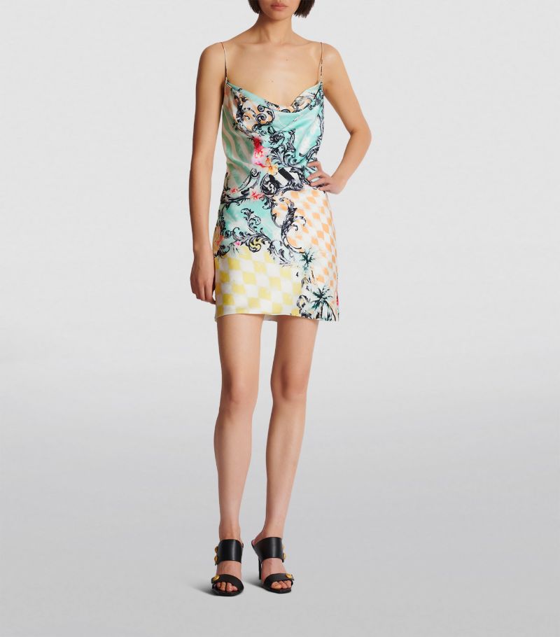 Balmain Balmain Baroque Print Slip Dress