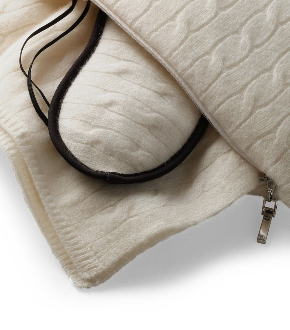 Ralph Lauren Home Ralph Lauren Home Cashmere Cable-Knit Travel Set