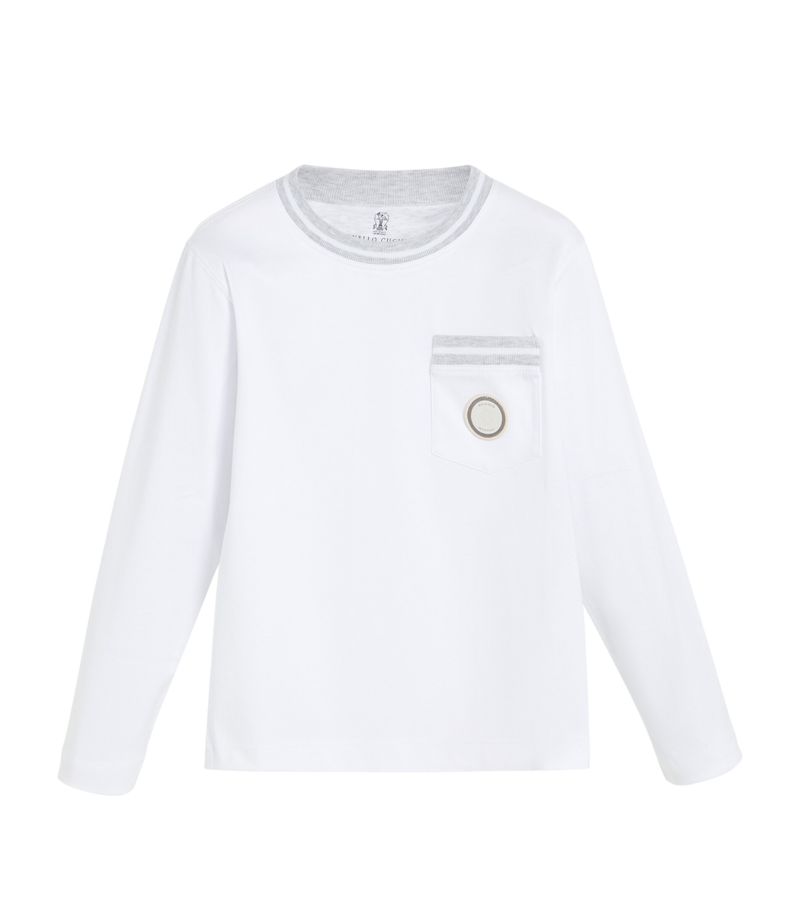 Brunello Cucinelli Kids Brunello Cucinelli Kids Cotton Logo T-Shirt