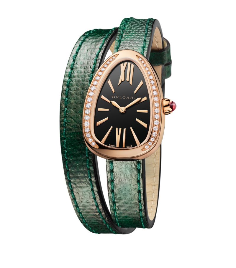 Bvlgari Bvlgari Rose Gold And Diamond Serpenti Watch 32Mm