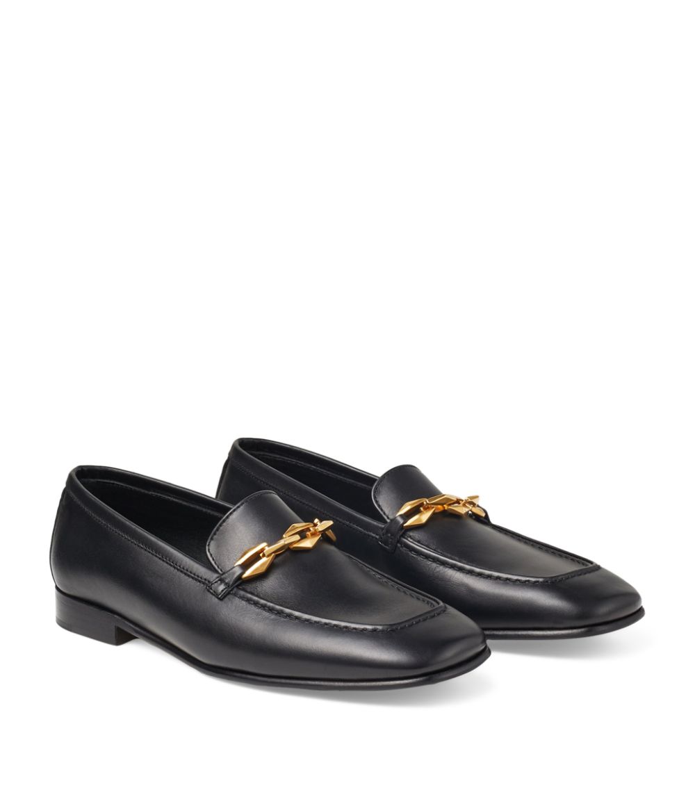 Jimmy Choo Jimmy Choo Diamond Tilda Leather Loafers