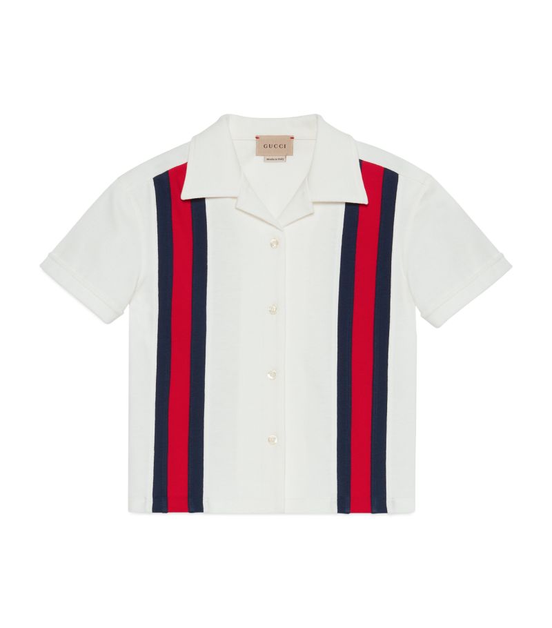 Gucci Gucci Kids Web Stripe Shirt (4-12 Years)