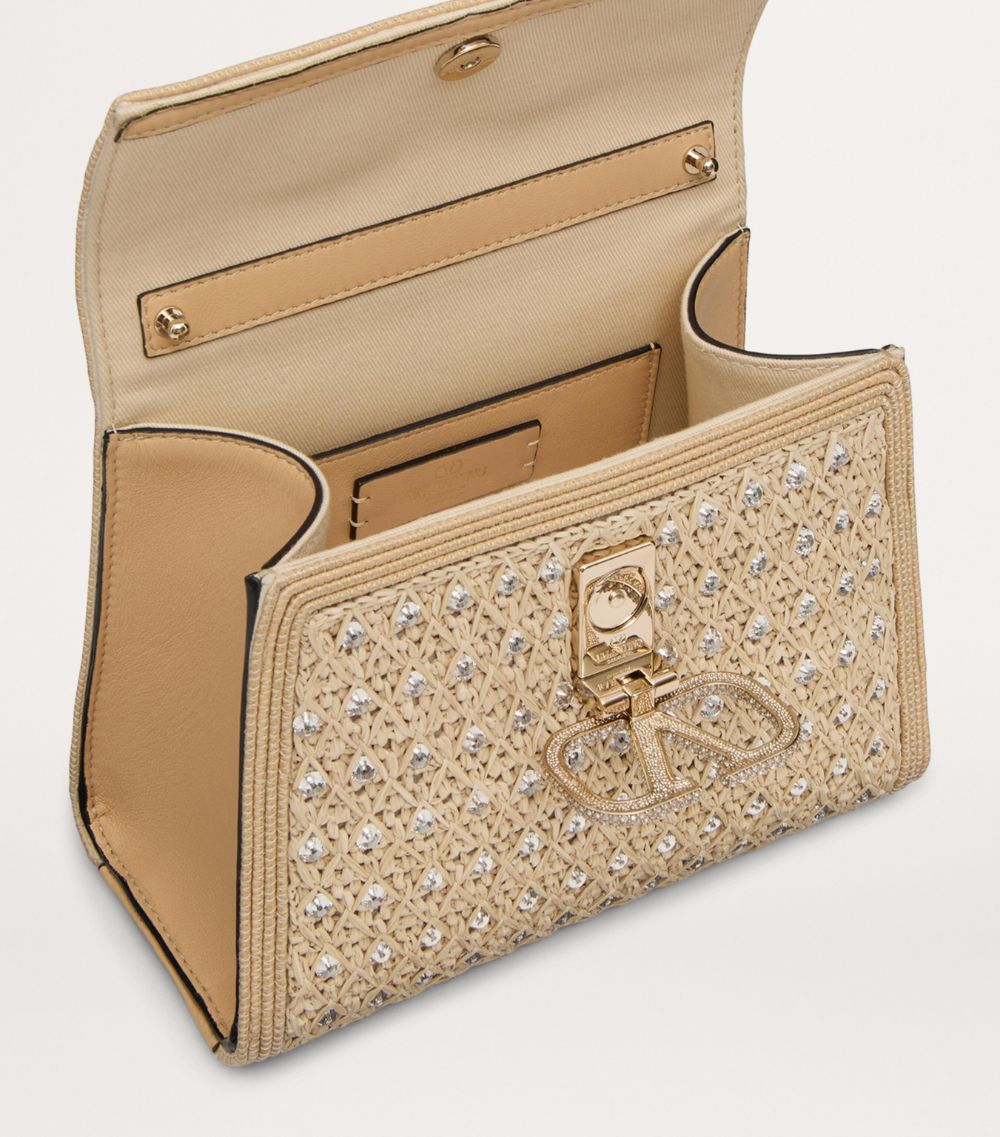 VALENTINO GARAVANI Valentino Garavani Mini Embellished Vsling Top-Handle Bag