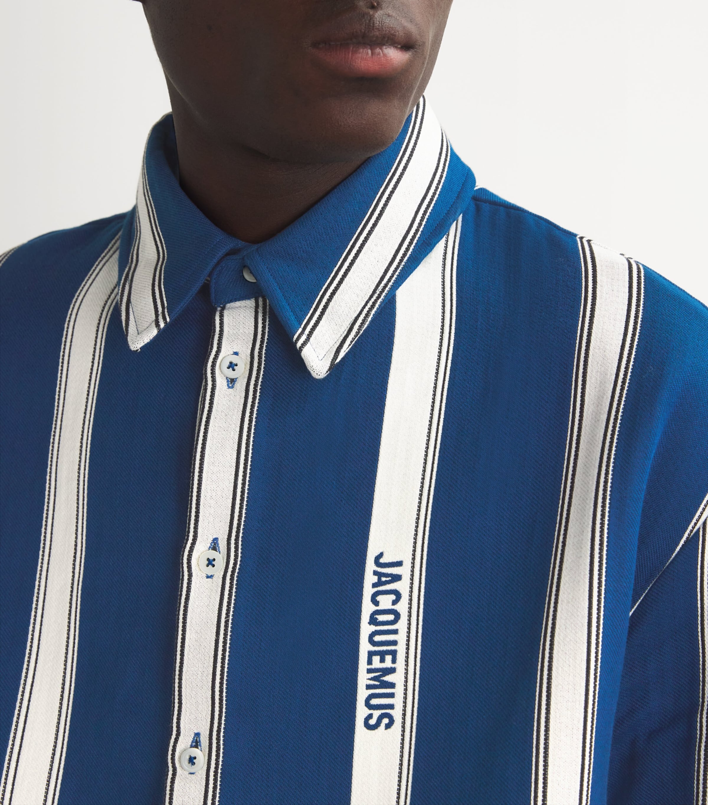 Jacquemus Jacquemus Cotton Logo Striped Shirt