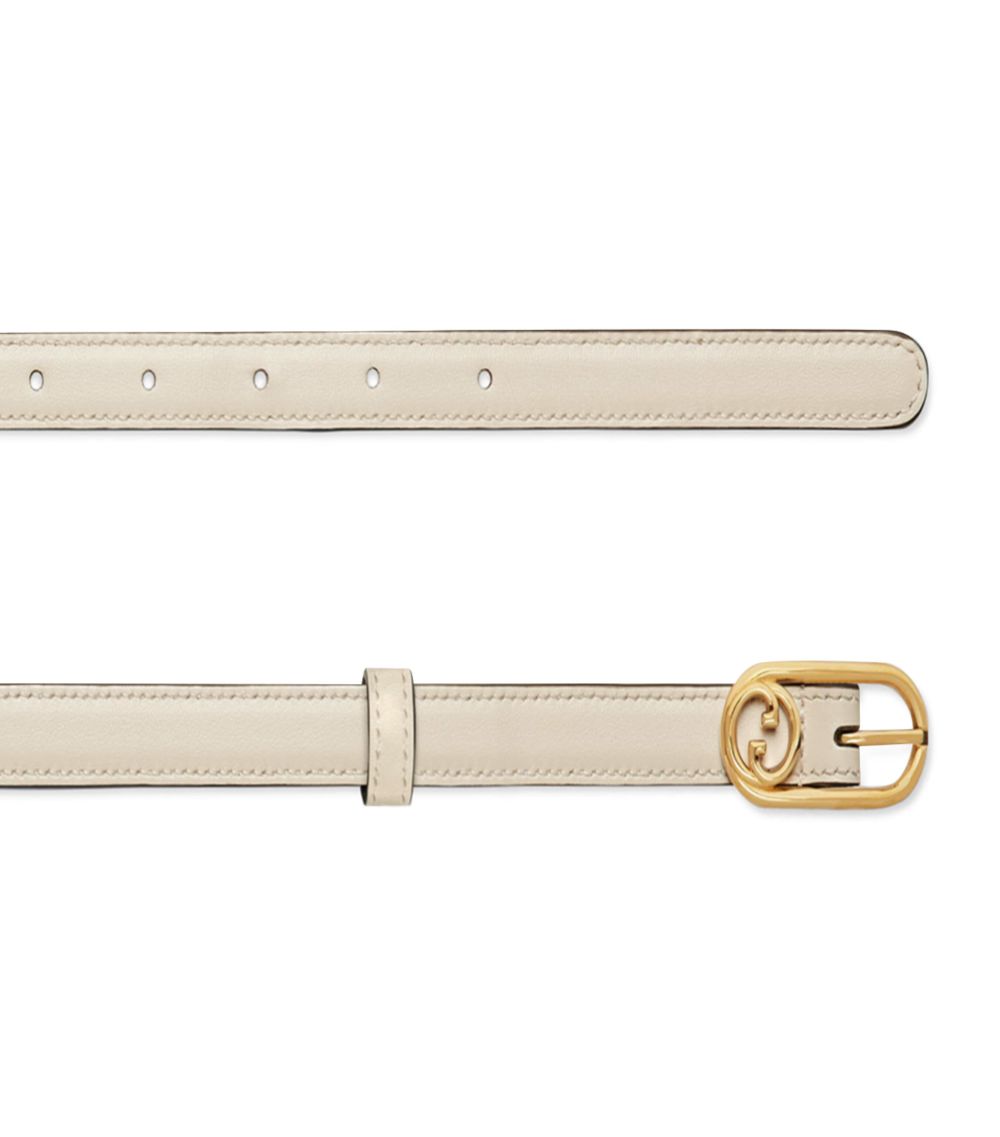 Gucci Gucci Leather Interlocking G Belt