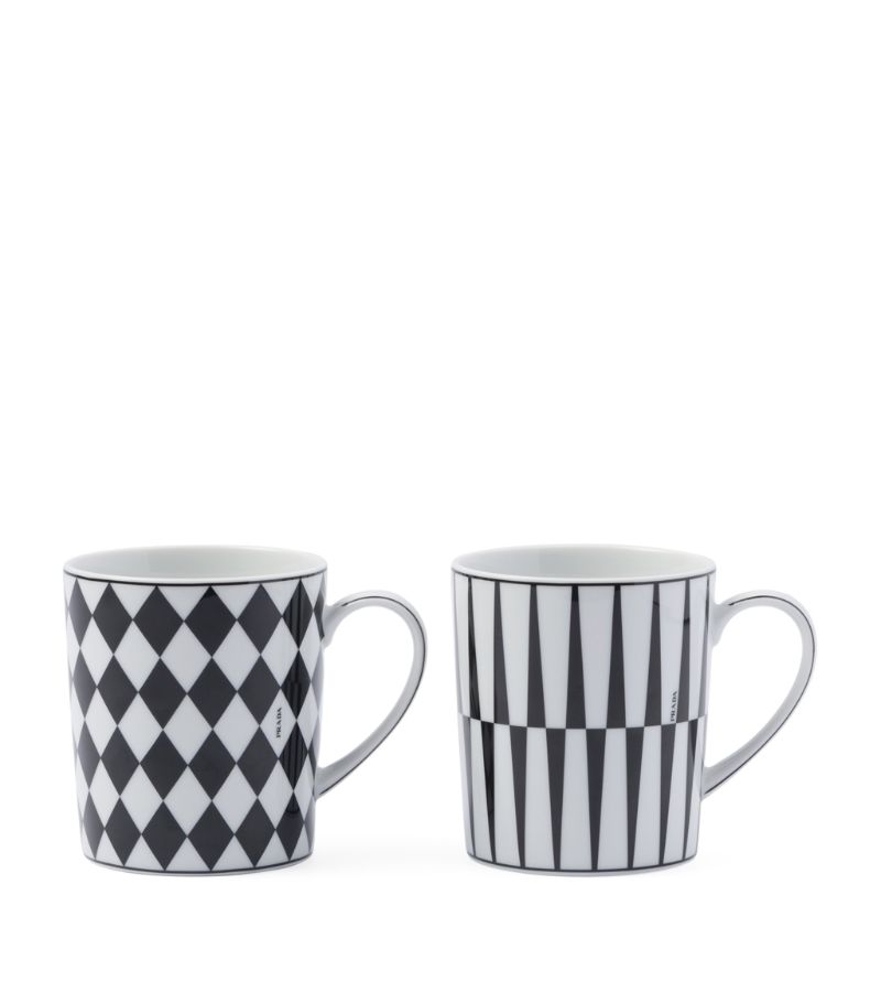 Prada Prada Porcelain Mugs (Set of 2)
