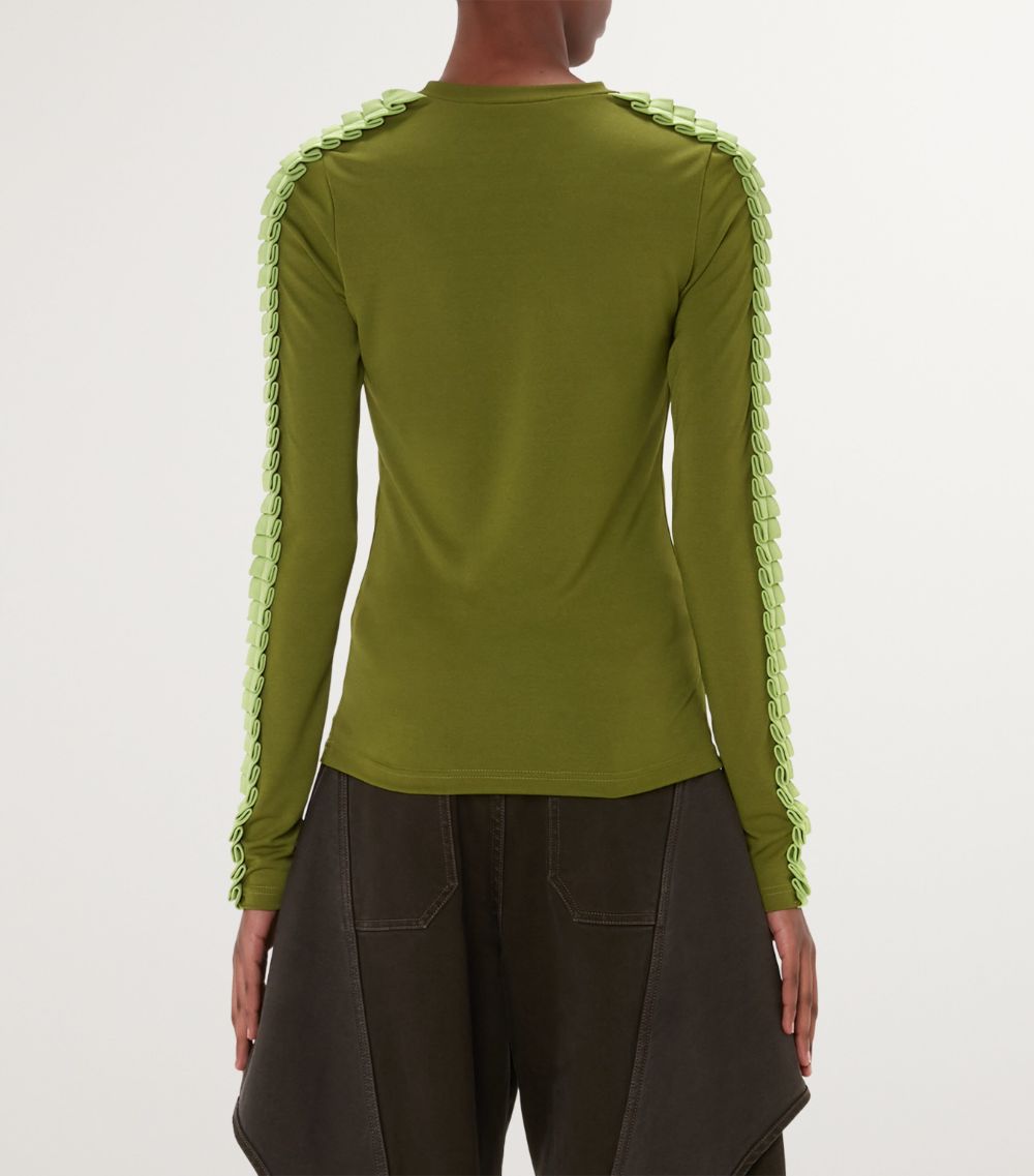 Jw Anderson Jw Anderson Pleated-Sleeve Top