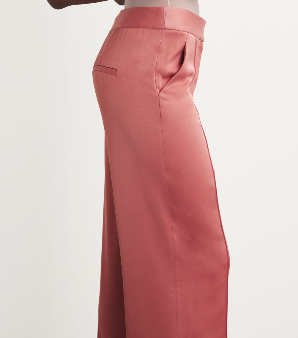 Veronica Beard Veronica Beard Satin Edia Wide-Leg Trousers