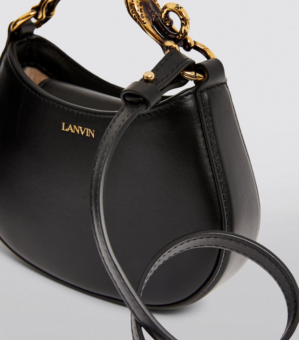 Lanvin Lanvin Calfskin Hobo Nano Top-Handle Bag