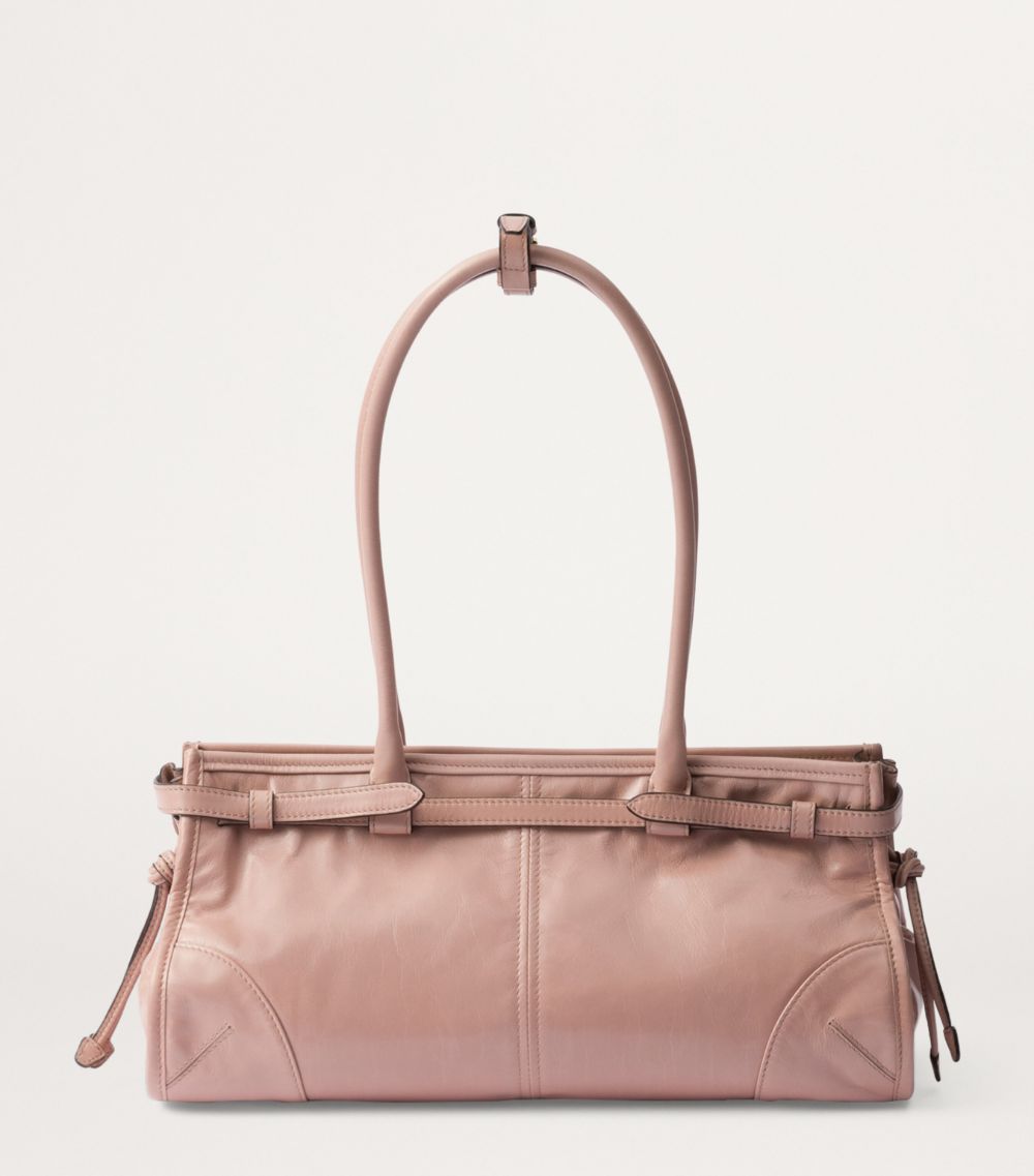 Prada Prada Medium Leather Top-Handle Bag