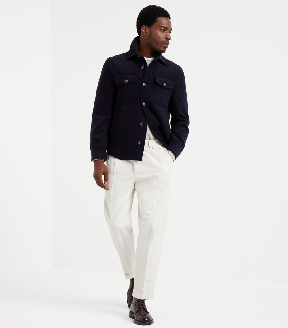 Brunello Cucinelli Brunello Cucinelli Cashmere Water-Resistant Overshirt