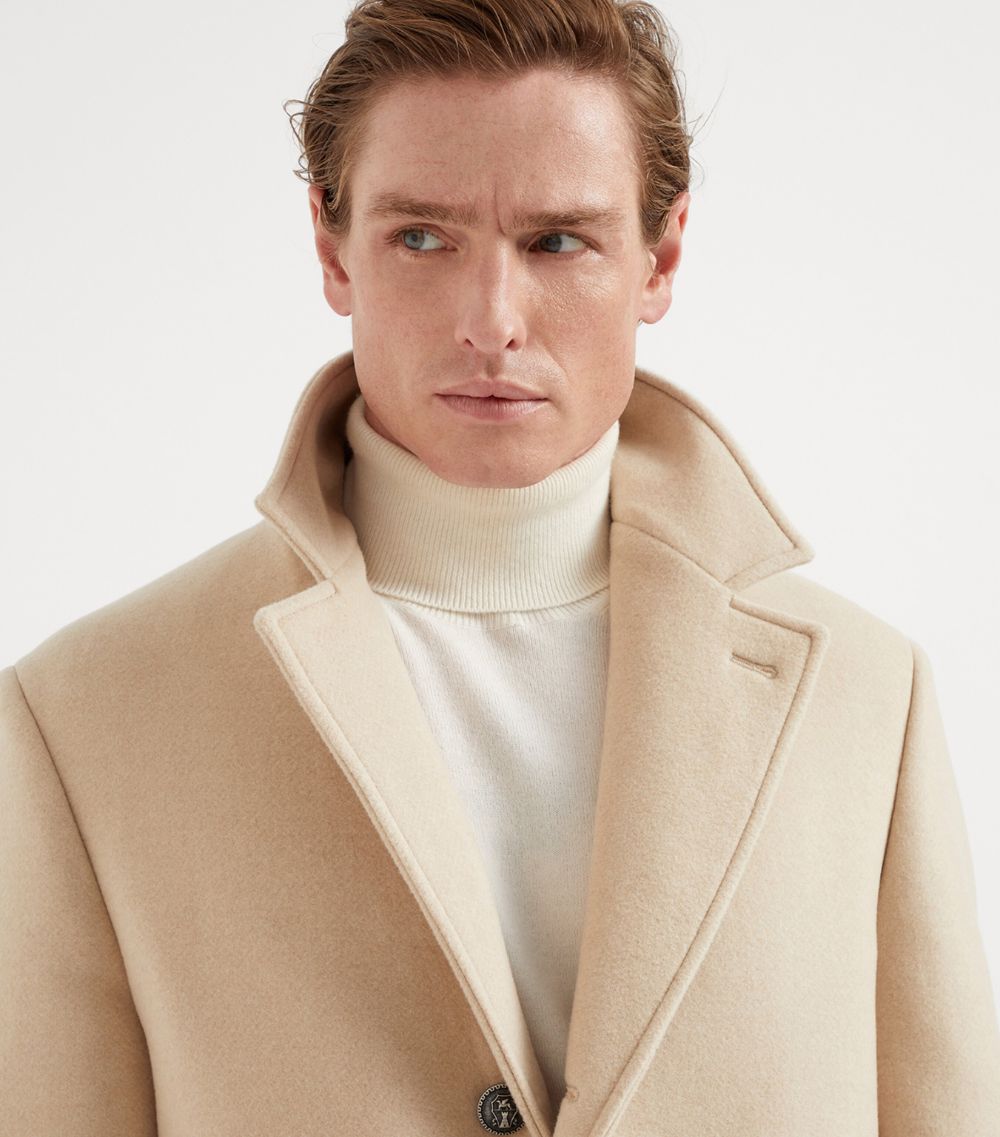 Brunello Cucinelli Brunello Cucinelli Camel Hair Overcoat