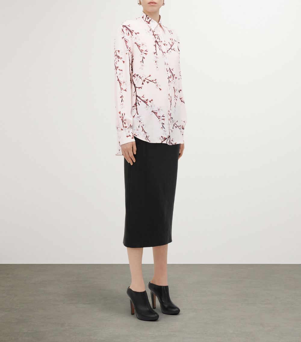 Alexander McQueen Alexander Mcqueen Silk Cherry Blossom Shirt