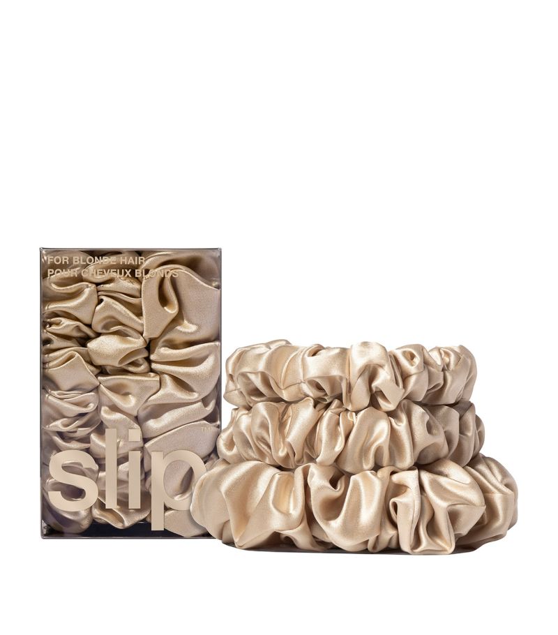 Slip Slip Silk Back To Basics Scrunchies (Set Of 3)