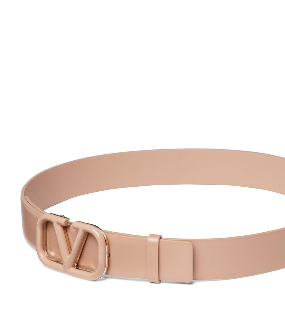 VALENTINO GARAVANI Valentino Garavani Leather Logo Belt