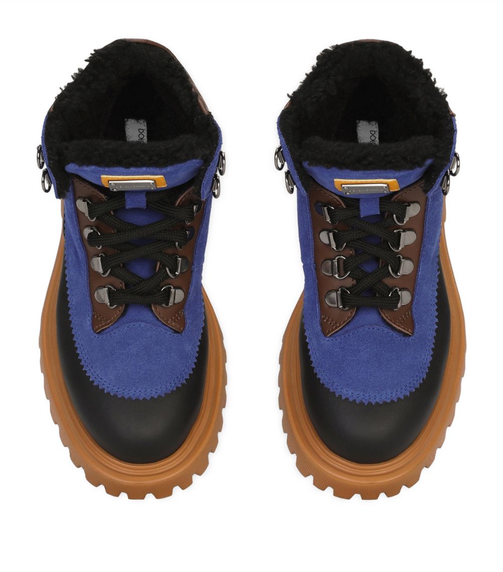 Dolce & Gabbana Dolce & Gabbana Kids Leather Hiker Boots