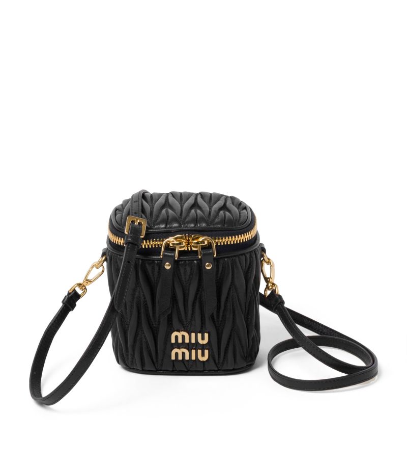Miu Miu Miu Miu Micro Leather Matelassé Cross-Body Bag
