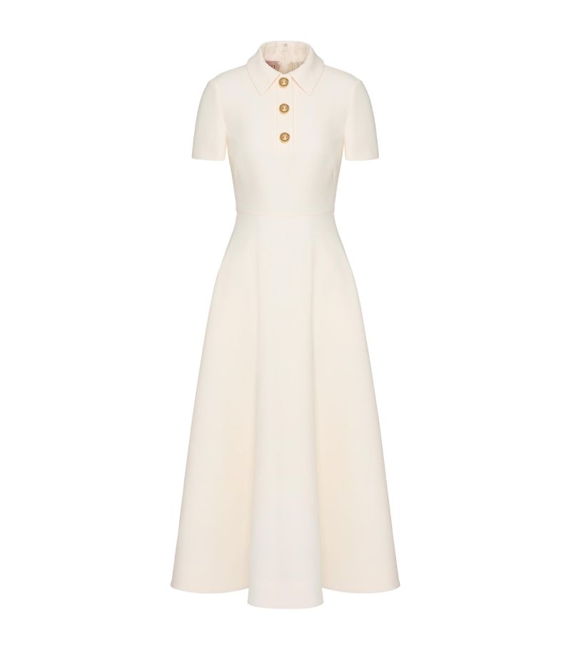 VALENTINO GARAVANI Valentino Garavani Virgin Wool-Silk Midi Dress