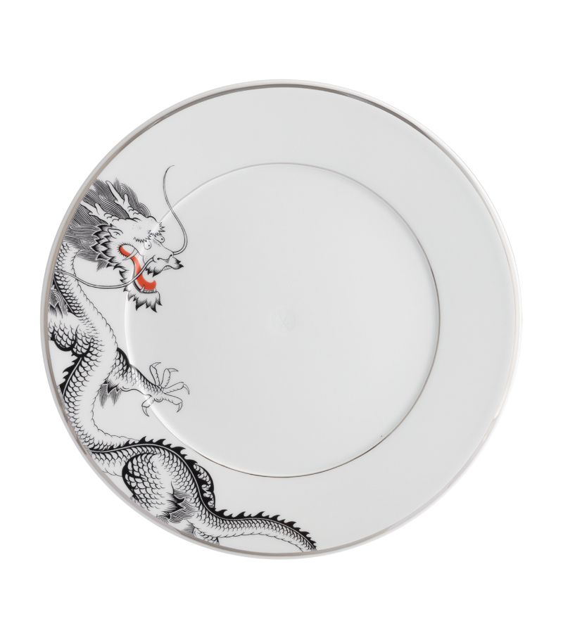 Meissen Meissen Porcelain-Platinum Lucky Dragon Dinner Plate (29Cm)