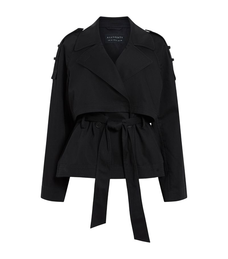 Allsaints Allsaints Cropped Beckette Trench Coat