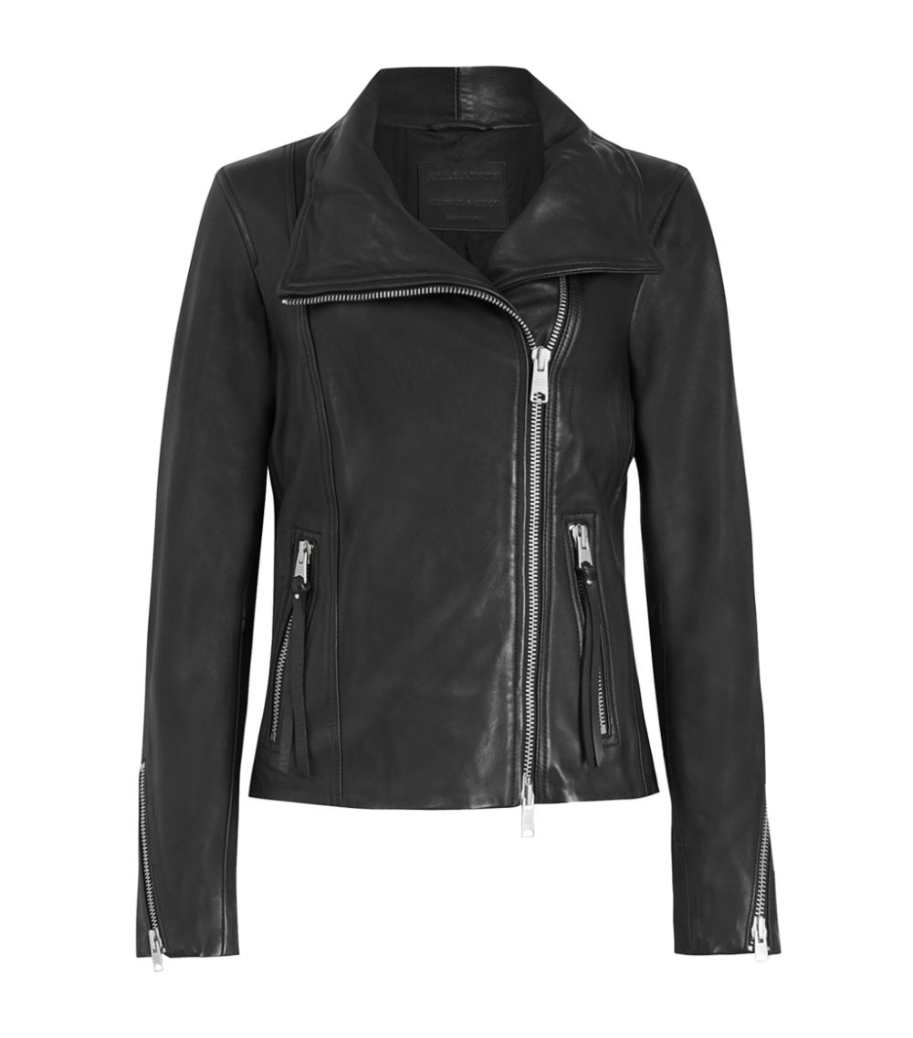 Allsaints AllSaints Ellis High-Neck Biker Jacket