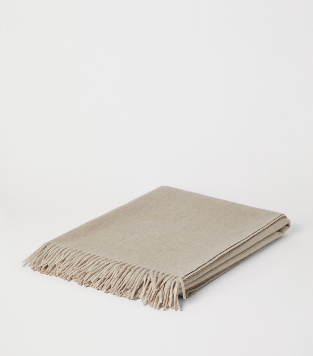 Brunello Cucinelli Brunello Cucinelli Cashmere Fringed Throw (150Cm X 200Cm)