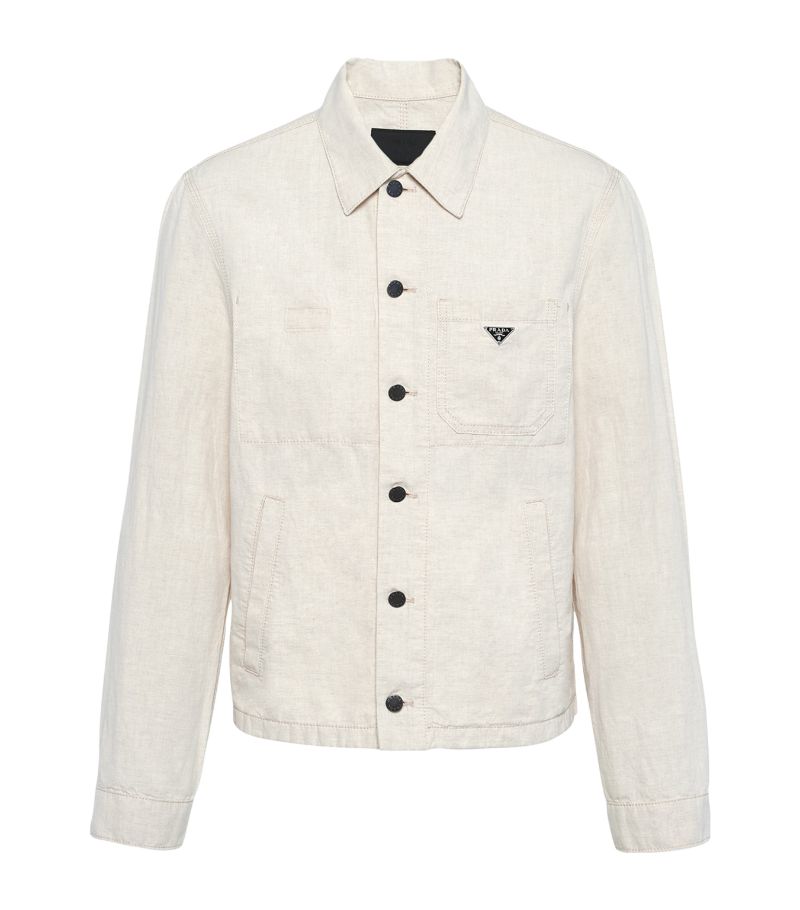 Prada Prada Chambray Denim Blouson Jacket