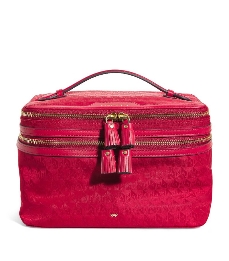 Anya Hindmarch Anya Hindmarch Jacquard Vanity Kit Travel Bag