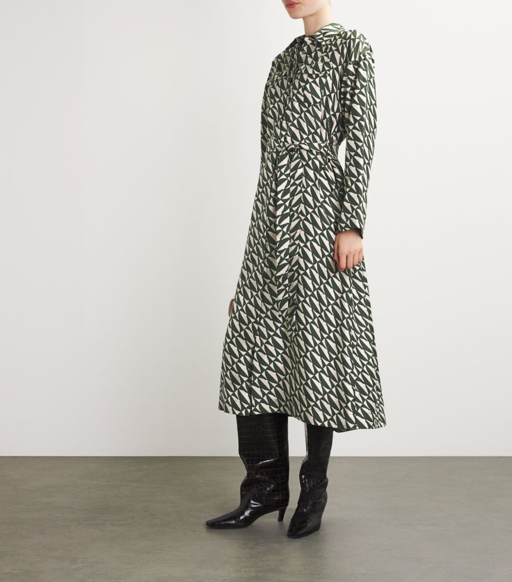 Max Mara Max Mara Silk Patterned Midi Dress