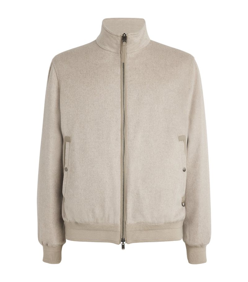 AGNONA Agnona Cashmere Reversible Bomber Jacket