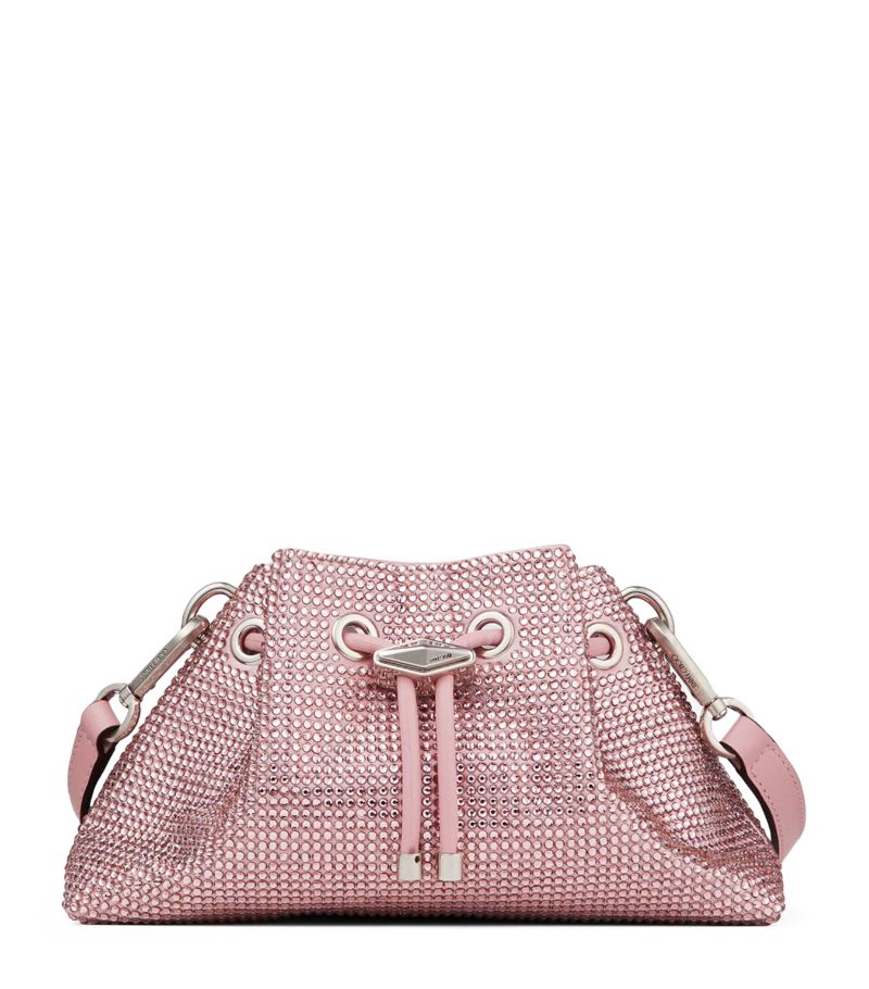 Jimmy Choo Jimmy Choo Bon Bon Crystal-Embellished Bucket Bag