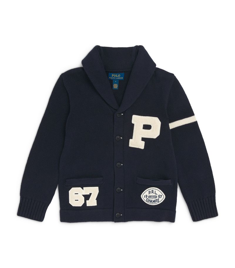 Polo Ralph Lauren Polo Ralph Lauren Kids Cotton Letterman Cardigan (2-7 Years)