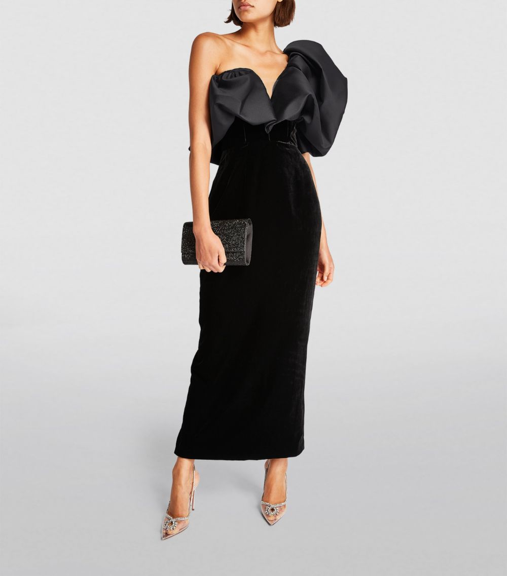 Monique Lhuillier Monique Lhuillier One-Shoulder Maxi Dress