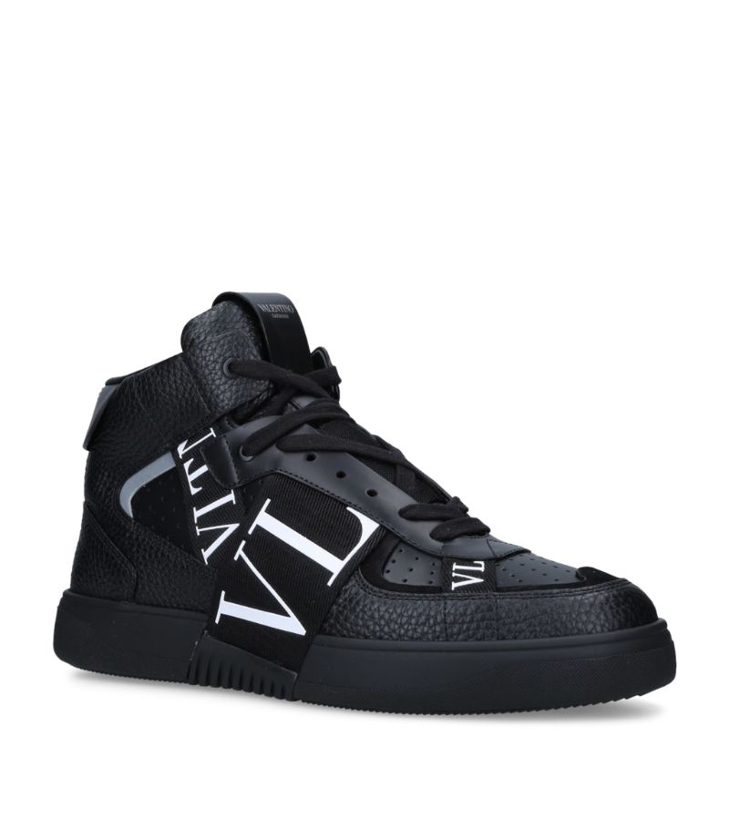 VALENTINO GARAVANI Valentino Garavani Leather Vl7N Mid-Top Sneakers