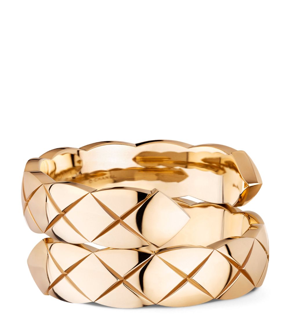 Chanel Chanel Beige Gold And Diamond Coco Crush Ring