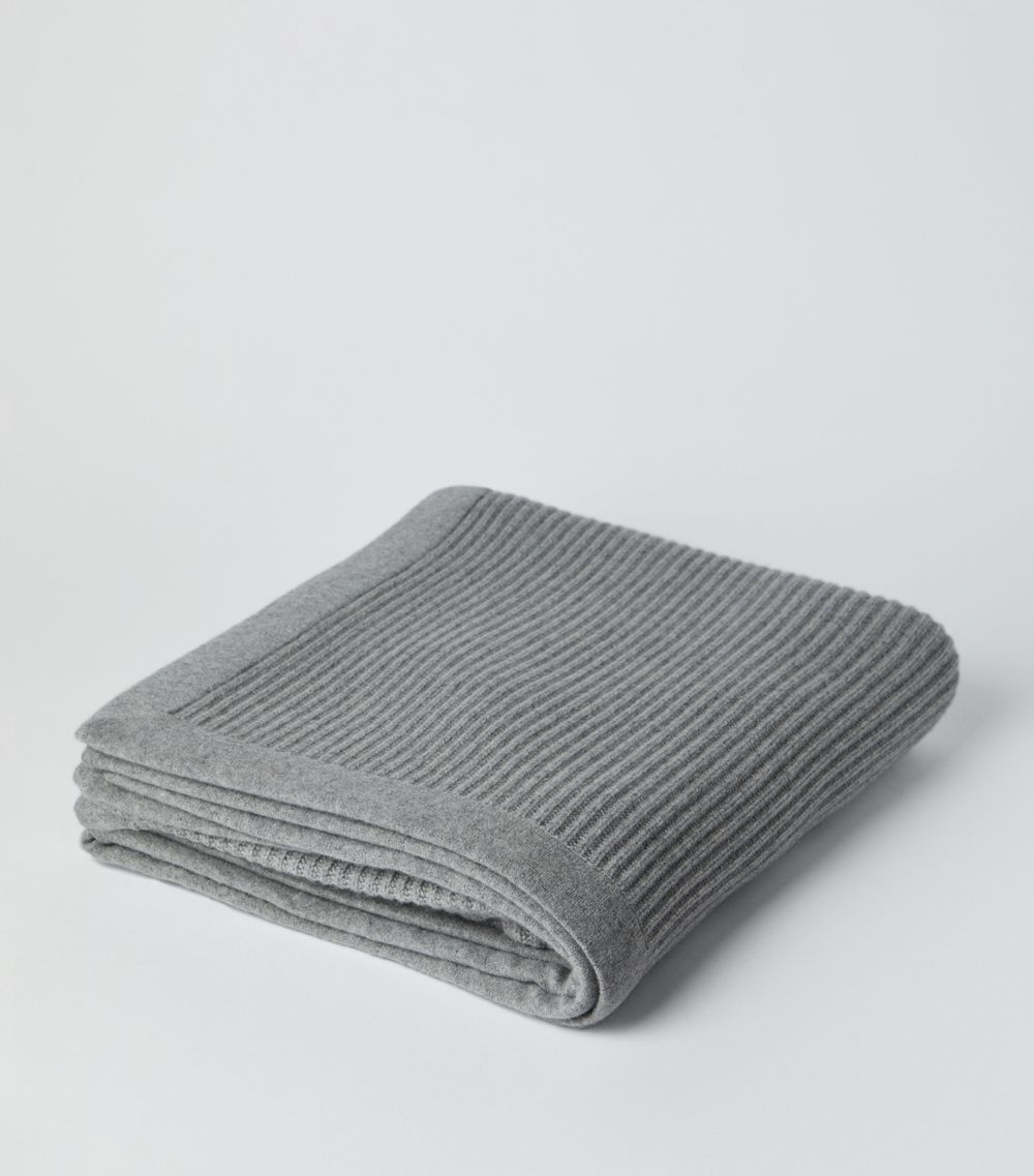 Brunello Cucinelli Brunello Cucinelli Cashmere Ribbed Throw (150Cm X 200Cm)