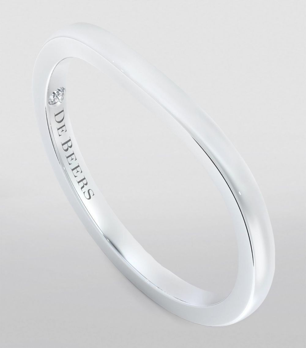 De Beers Jewellers De Beers Jewellers Platinum Plain Wedding Band