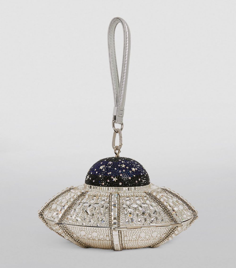 Judith Leiber Judith Leiber Embellished UFO Orbiter Clutch Bag