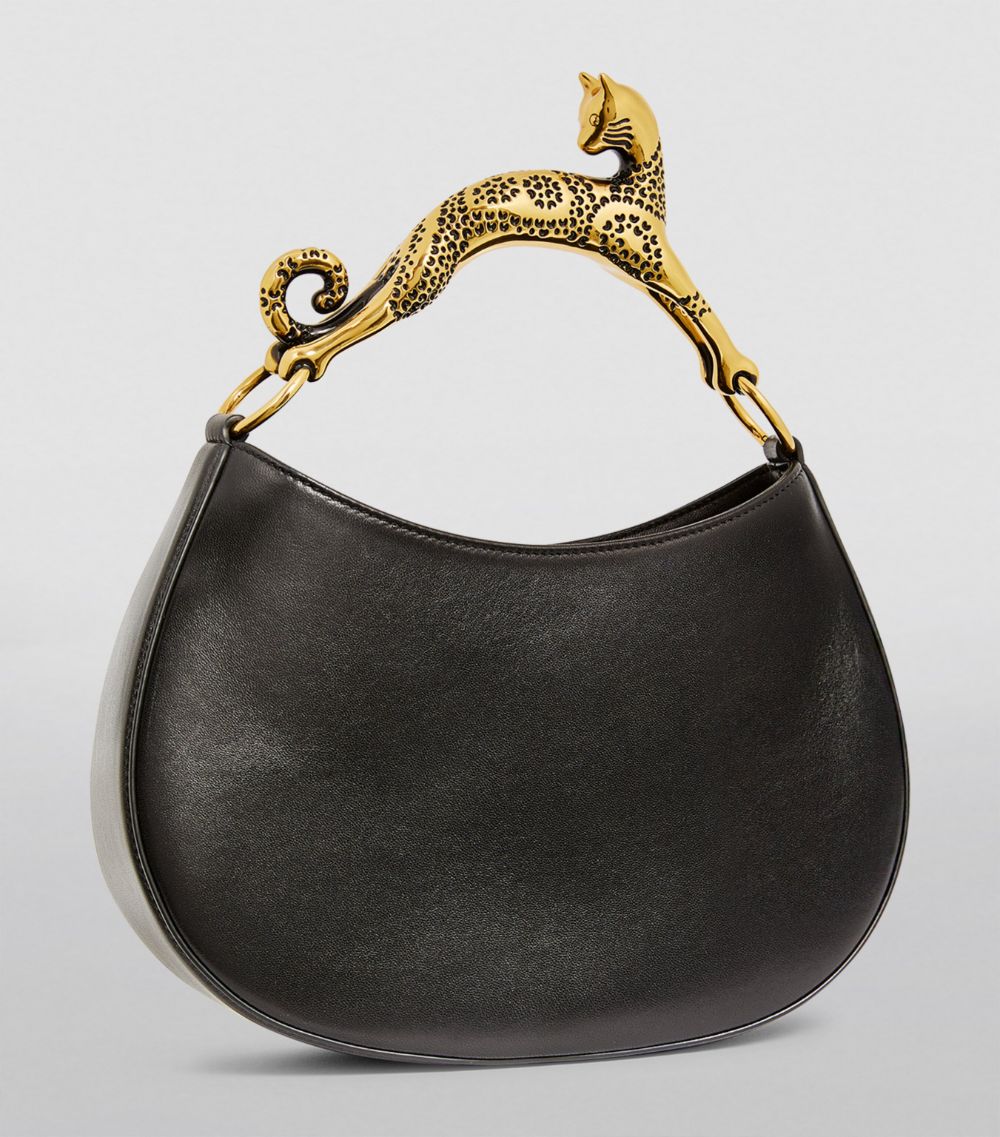 Lanvin Lanvin Calfskin Hobo Cat Top-Handle Bag