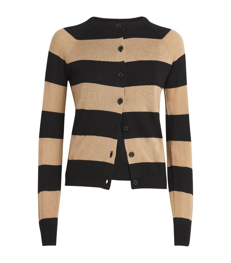 Max & Co. Max & Co. Virgin Wool Striped Cardigan