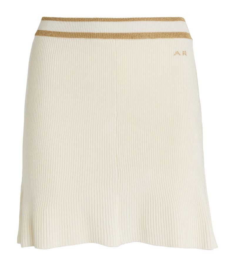 Alessandra Rich Alessandra Rich Ribbed Mini Skirt