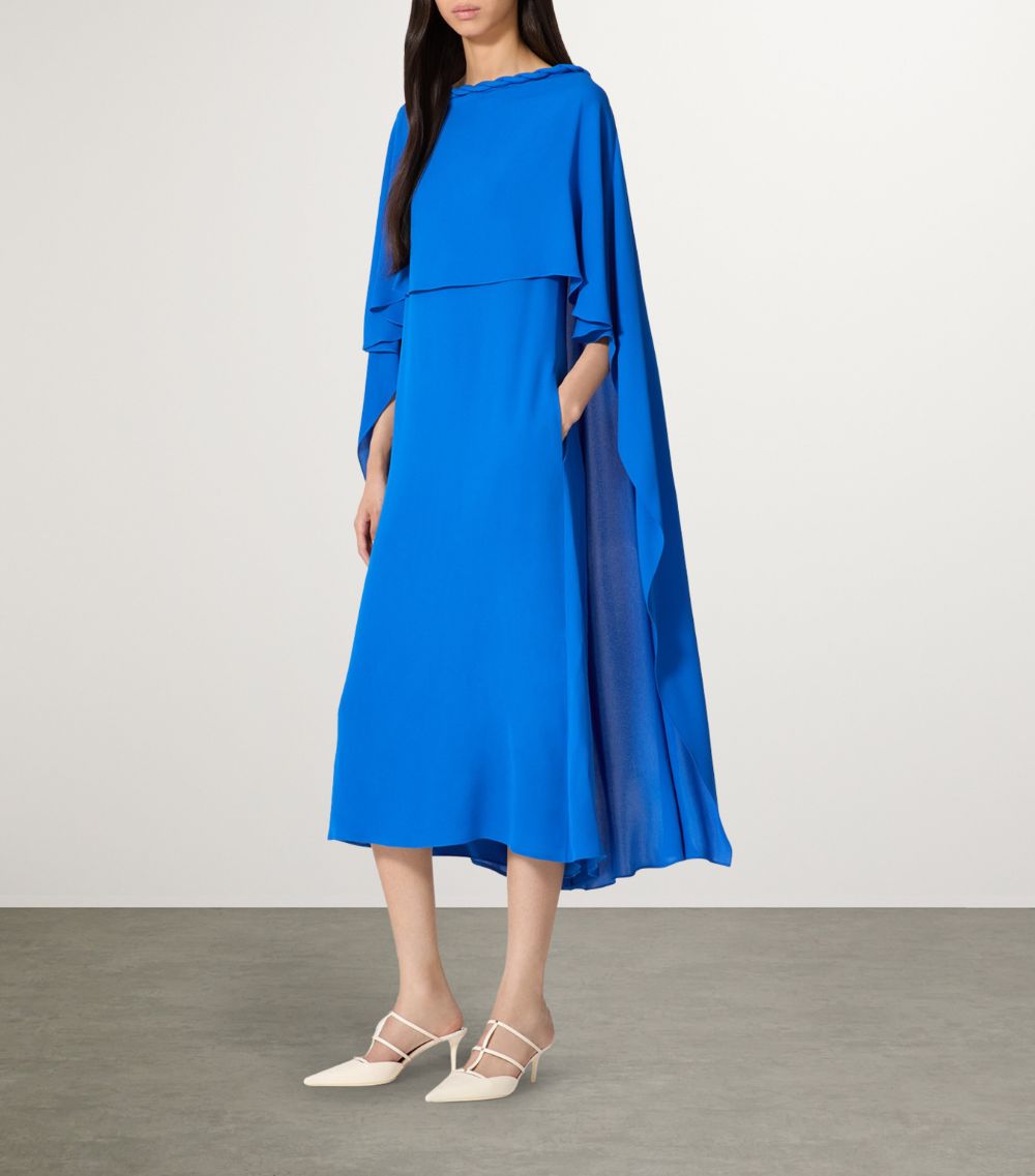 VALENTINO GARAVANI Valentino Garavani Silk Cape Midi Dress