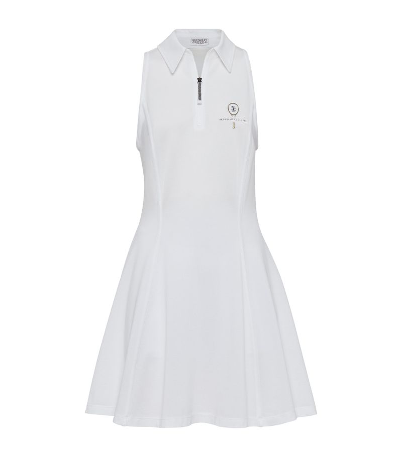 Brunello Cucinelli Brunello Cucinelli Stretch-Cotton Piqué Tennis Dress