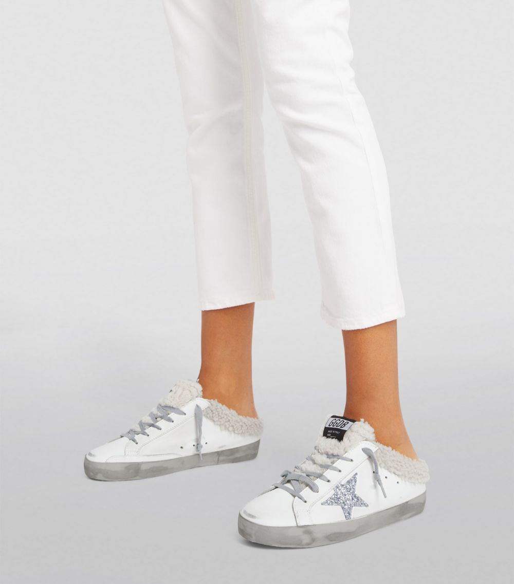 Golden Goose Golden Goose Shearling Superstar Slip-On Sneakers