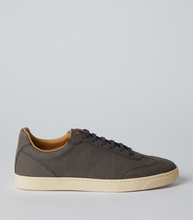 Brunello Cucinelli Brunello Cucinelli Pebbled Leather Sneakers