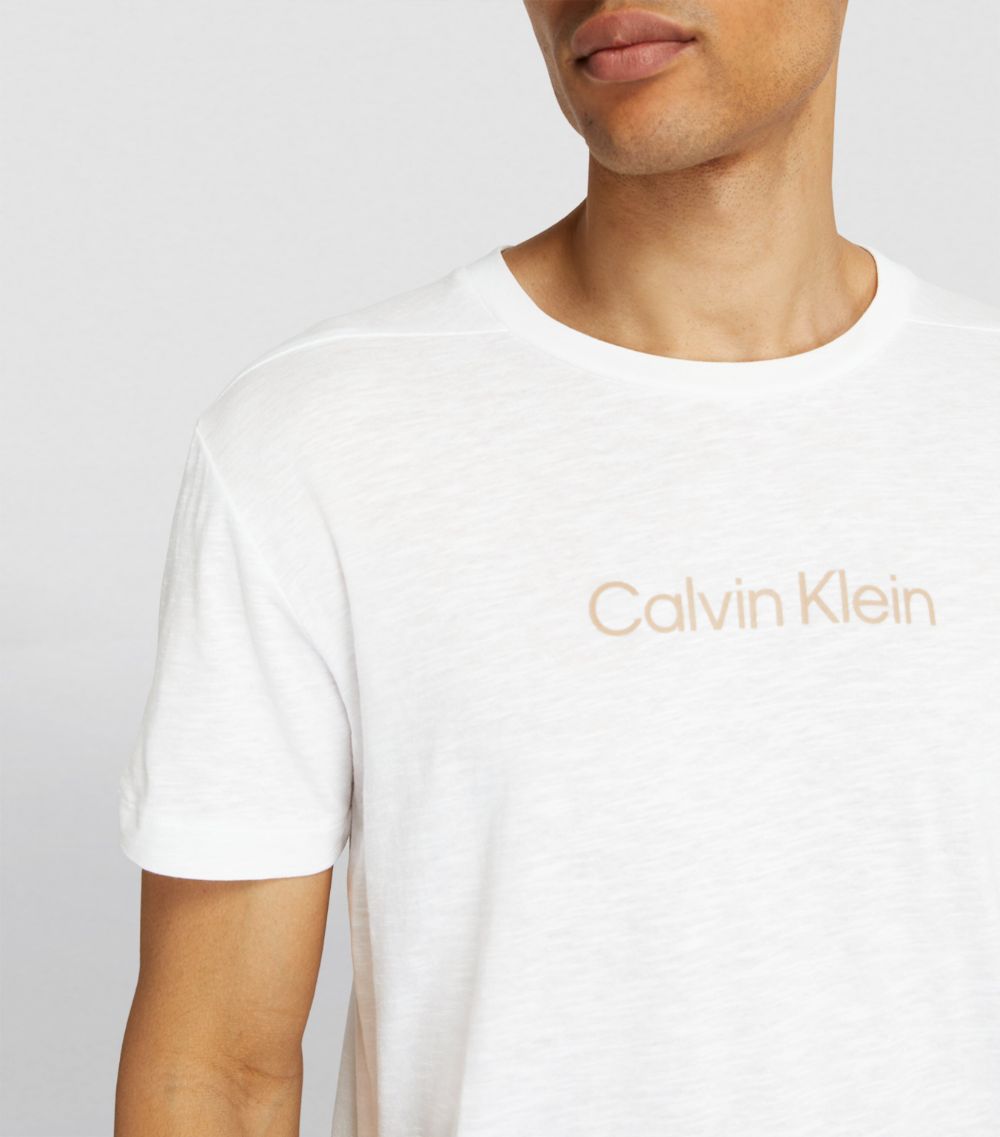 Calvin Klein Calvin Klein Linen-Mix Logo T-Shirt