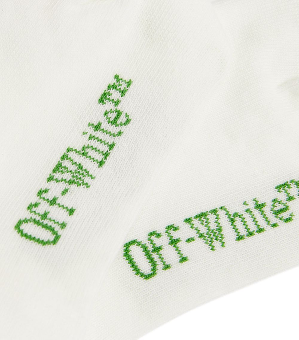 Off-White Kids Off-White Kids Bookish Logo Socks