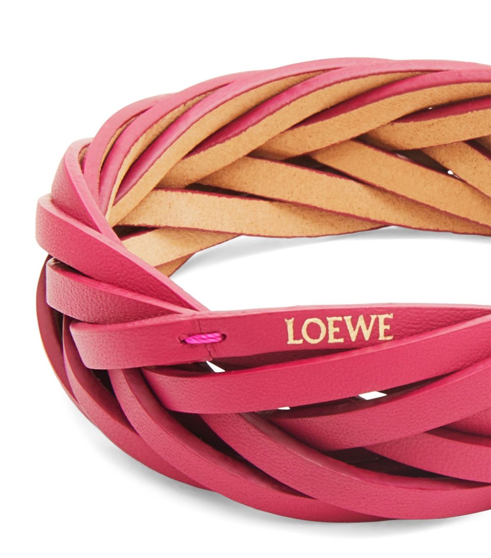 Loewe Loewe Leather Braided Bangle