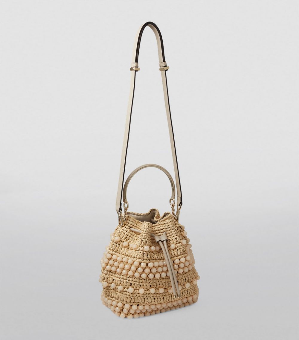 Jimmy Choo Jimmy Choo Raffia Bon Bon Top-Handle Bag