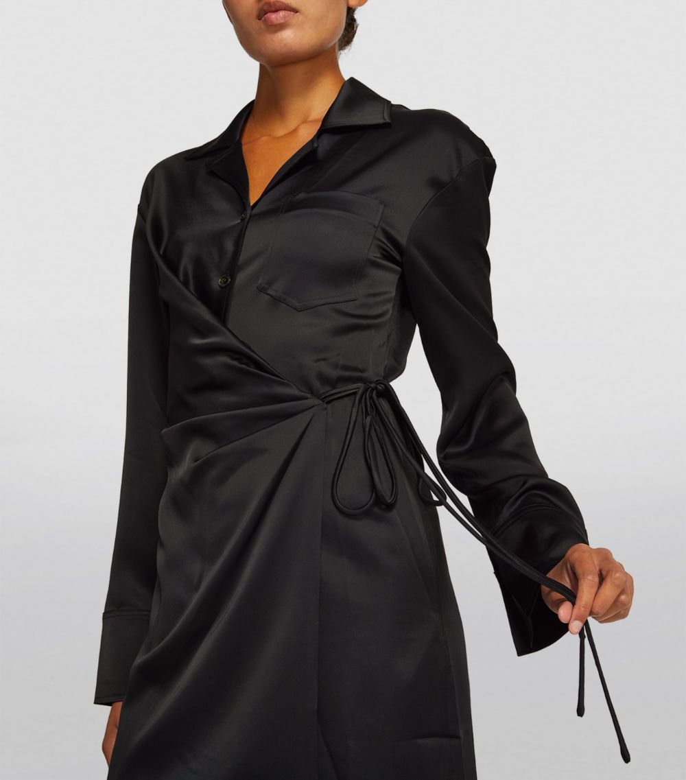 Nanushka Nanushka Satin Xaviera Shirt Dress